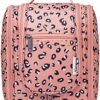 Narwey Hanging Travel Toiletry Bag Cosmetic Make up Organizer for Women and Men (Medium, Orange Leopard) - Image 2