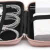 iMangoo Shockproof Carrying Case Hard Protective EVA Case Impact Resistant Travel 12000mAh Bank Pouch Bag USB Cable Organizer Earbuds Pocket Accessory Smooth Coating Zipper Wallet Rose Gold - Image 6