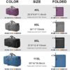 Travel Duffle Bag for Men - Foldable Duffel Bag with Shoes Compartment - Overnight Bags Waterproof & Tear Resistant - Image 3