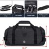 Gym Duffle Bag Backpack Waterproof Sports Duffel Bags Travel Weekender Bag for Men Women Overnight Bag with Shoes Compartment Black - Image 5