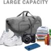 Travel Duffle Bag for Men - Foldable Duffel Bag with Shoes Compartment - Overnight Bags Waterproof & Tear Resistant - Image 4