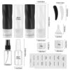 14 Pack Silicone Travel Bottles Set for Toiletries - Leak Proof Travel Containers TSA Approved Squeezable Refillable Travel Accessories for Shampoo Conditioner Lotion Body Wash (3.04 oz) - Image 7