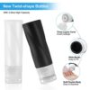 14 Pack Silicone Travel Bottles Set for Toiletries - Leak Proof Travel Containers TSA Approved Squeezable Refillable Travel Accessories for Shampoo Conditioner Lotion Body Wash (3.04 oz) - Image 3