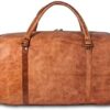 KPL Large 32 inch duffel bags for men holdall leather travel bag overnight gym sports weekend bag - Image 9