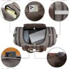 Wildroad 50L Travel Duffel Bag, Expandable Canvas Genuine Leather Duffle Bag Upgraded Overnight Weekender Bag Carry on Bag - Image 4
