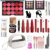 All In One Makeup Kit, Makeup kit for Women Full Kit, Makeup gift set, Include 18-Color Eyeshadow Palette Make Up Kits Adult Professional Handy Makeup Bag for Easy Carry Convenient Travel Silver - Image 2