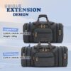 Gonex Canvas Duffle Bag for Travel 50L Expandable Duffel Weekend Overnight Bag men (Dark Gray) - Image 5