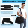 Vorspack Small Sports Duffle Bag - 40L/21 Inches Gym Bag for Women and Men Lightweight Duffel Bag with Water Bottle Pocket for Sports Gym Travel - Black - Image 7