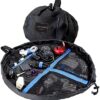 Lay-n-Go Wired Essentials Travel Drawstring Cable Management Storage Organizer & Tech Bag for Electronics, Chargers, Headphones, Accessories, Durable Patented Design, 19 inch, Black With Blue Trim - Image 2