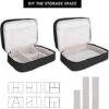ASHARE Electronic Organizer Travel Cable Organizer Bag Double Layer Electronics Accessories Storage Case for USB Cord, Charger, Power Bank, SD Card, Black - Image 6