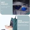 Gym Bag Womens Mens with Shoes Compartment and Wet Pocket,Travel Duffel Bag for Women for Plane,Sport Gym Tote Bags Swimming Yoga,Waterproof Weekend Overnight Bag Carry on Bag Hospital Holdalls - Image 6