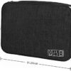ASHARE Electronic Organizer Travel Cable Organizer Bag Double Layer Electronics Accessories Storage Case for USB Cord, Charger, Power Bank, SD Card, Black - Image 4