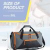 Gym Bag for Men, BAGSMART 36L Sports Duffle Bag, Lightweight Weekender Duffel Bag With Shoe Bag, Water Resistant Workout Sports Bag for Travel Fitness Swimming Yoga, Black - Image 7