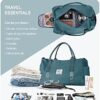 Gym Bag Womens Mens with Shoes Compartment and Wet Pocket,Travel Duffel Bag for Women for Plane,Sport Gym Tote Bags Swimming Yoga,Waterproof Weekend Overnight Bag Carry on Bag Hospital Holdalls - Image 7