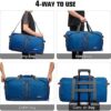 G4Free 40L 65L Foldable Duffel Bag Water Resistant Carry On Tote Bag Lightweight Packable Duffel Bag for Travel Overnight Weekender Bag for Men Women - Image 6