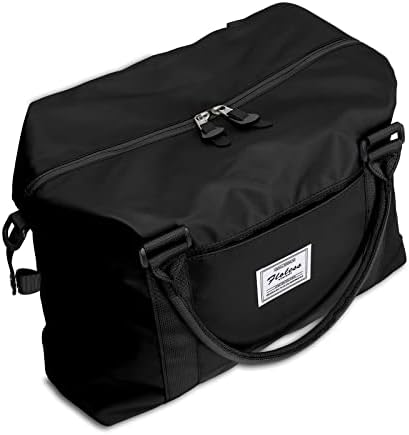 Weekender Duffel Bags for Women Men, Travel Totes Bag for Airplane, Cute Sports Gym Dance Bag Overnight Luggage Bag with Wet Pocket, Carry On Hospital Bag for Labor and Delivery (Large Black) - Image 2