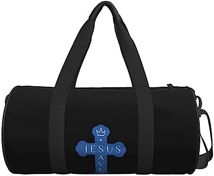 Christian Jesus Saves Men Adult Gym Duffel Bag Sport Duffel Bag Yoga Bag Lightweight Carryon Gymbag For Man Women - Image 4