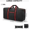 Extra Large Duffle Bag for Travel with 100L Lightweight Travel Bag for Storage, Foldable Waterproof Gear Bag for Overnight Camping Men Women - Image 10