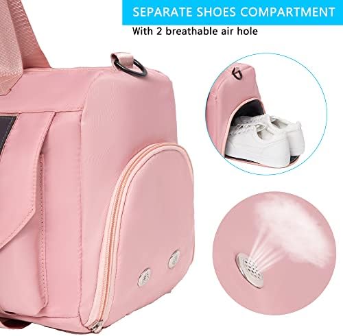 Gym Bag for Men and Women Small - 18.5"×9.5"×9" Duffel Travel Bag with Compartment, Gymnastics Equipment Bags - Image 5