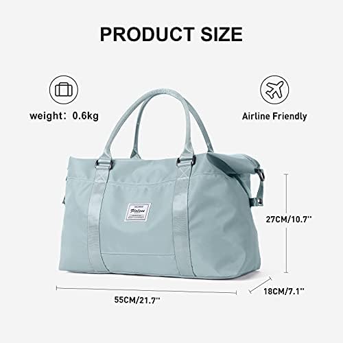 Sport Travel Duffle Bag Large Gym Tote Bag for Women, Weekender Bag Carry on Bag for Airplane, Ladies Beach Bag Overnight Bag Waterproof Bag Luggage Bag with Wet Bag - Image 3