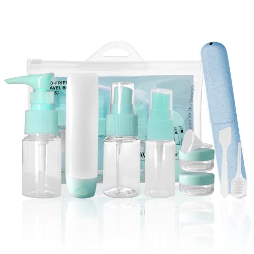 Travel Bottles Kit,Leak Proof Portable Toiletry Containers Set,Refillable Cosmetic Containers for Camping, Gym, Business Trip(Set of 12 ) (blue) - Image 2