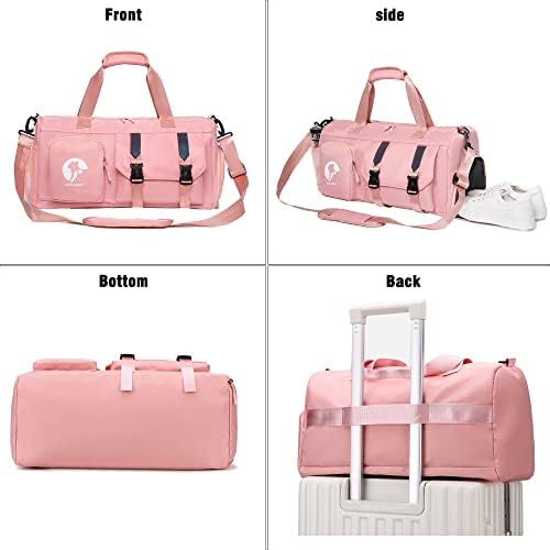Gym Bag for Men and Women Small - 18.5"×9.5"×9" Duffel Travel Bag with Compartment, Gymnastics Equipment Bags - Image 4