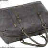 BAOSHA Leather Travel Duffel Tote Bag Overnight Weekender Bag Oversized for Men and Women HB-14 (Brown) - Image 18