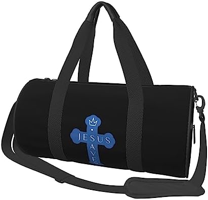 Christian Jesus Saves Men Adult Gym Duffel Bag Sport Duffel Bag Yoga Bag Lightweight Carryon Gymbag For Man Women - Image 2