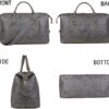 BAOSHA Leather Travel Duffel Tote Bag Overnight Weekender Bag Oversized for Men and Women HB-14 (Brown) - Image 16
