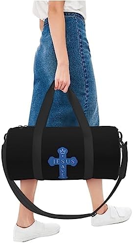 Christian Jesus Saves Men Adult Gym Duffel Bag Sport Duffel Bag Yoga Bag Lightweight Carryon Gymbag For Man Women - Image 3