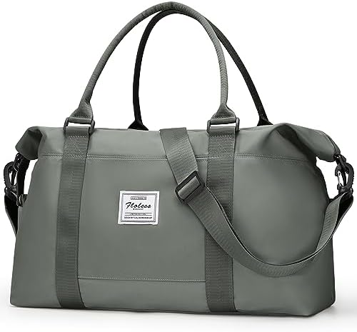 Weekender Bags for Women,Personal Item Travel Bag,Overnight Bag Gym Bag with Wet Pocket & Trolley Sleeve,Carry On Travel Tote Bag Duffel Bag,Green - Image 2