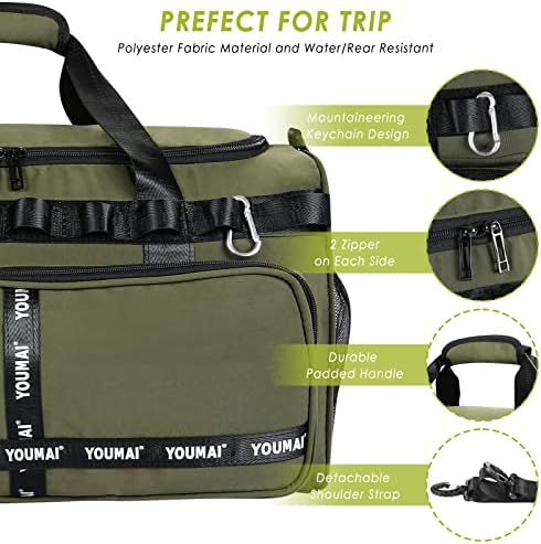 Large Duffle Bag for Travel, Duffel Bag Men 40L Dry Wet Separation Waterproof Travel Backpack for Women Men, Perfect for Travel Backpack Mountain Camping Climbing Airline and Hiking - Image 5
