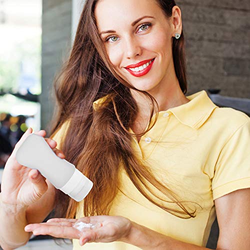 YICTEK Empty Plastic Travel Bottles Containers for Toiletries, TSA Approved Travel Size Toiletries Bottles Kit for Liquids Shampoo Conditioner Lotion, Carry-On Set for Women/Men - Image 8
