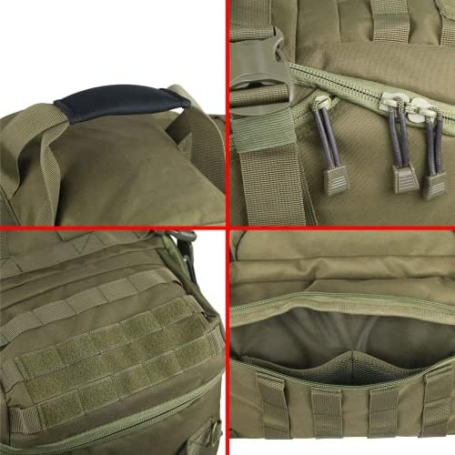 Duffle Bags Backpack Gym Bag Travel Duffel Bag with Weekend Overnight Bag for Travel,Camping, Hunting,Outdoor,Tactical,Sports (Green, 27in-Large) - Image 7