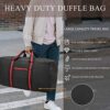 Extra Large Duffle Bag for Travel with 100L Lightweight Travel Bag for Storage, Foldable Waterproof Gear Bag for Overnight Camping Men Women - Image 13
