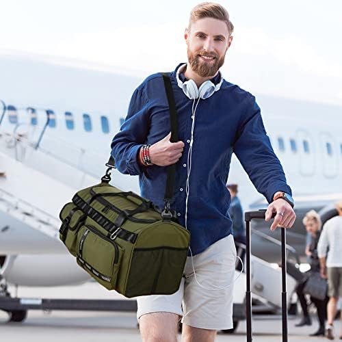 Large Duffle Bag for Travel, Duffel Bag Men 40L Dry Wet Separation Waterproof Travel Backpack for Women Men, Perfect for Travel Backpack Mountain Camping Climbing Airline and Hiking - Image 3