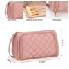 CUBETASTIC Makeup Bag, Cosmetic Bag for Women, Cute Small Make Up Organizer Pouch with Makeup Brush Compartment Water-Resistant Travel Toiletry Bag with Portable Handle - Image 7
