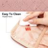 CUBETASTIC Makeup Bag, Cosmetic Bag for Women, Cute Small Make Up Organizer Pouch with Makeup Brush Compartment Water-Resistant Travel Toiletry Bag with Portable Handle - Image 5