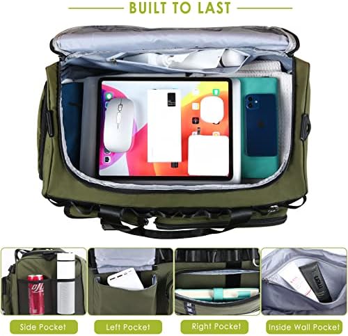 Large Duffle Bag for Travel, Duffel Bag Men 40L Dry Wet Separation Waterproof Travel Backpack for Women Men, Perfect for Travel Backpack Mountain Camping Climbing Airline and Hiking - Image 4