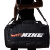 NIKE BRASILIA TRAINING/GYM/TRAVEL MEDIUM SPORT DUFFEL BAG BLACK/WHITE/RED CU9477 010 - Image 7