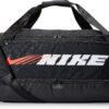 NIKE BRASILIA TRAINING/GYM/TRAVEL MEDIUM SPORT DUFFEL BAG BLACK/WHITE/RED CU9477 010 - Image 2