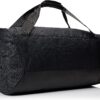 NIKE BRASILIA TRAINING/GYM/TRAVEL MEDIUM SPORT DUFFEL BAG BLACK/WHITE/RED CU9477 010 - Image 3