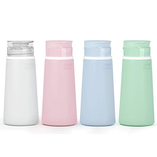 Valourgo Travel Bottles for Toiletries Tsa Approved Travel Size Containers BPA Free Leak Proof Travel Tubes Refillable Liquid Travel Accessories for Cosmetic Shampoo and Lotion Soap for travel, outdoor, GYM and household, Pink, White, Blue, Green - Image 2