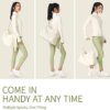 Small Gym Bag for Women Waterproof Workout Bags Mini Duffle Bag for Men Sports Bag Dance Bag Cute Yoga Exercise Bag with Wet Pocket for Exercise Camping Swiming Beach Yoga Dance Beige - Image 4