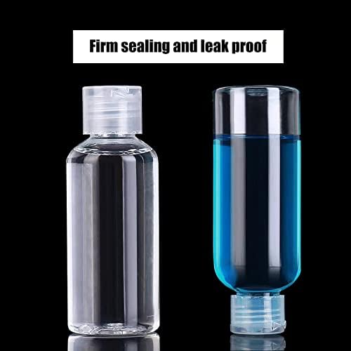 DNSEN 5 Pack 3.4oz Empty Plastic Travel Bottles for Toiletries TSA Approved Leak Proof Squeezable Travel Size Containers Travel Essentials Accessories, clear - Image 4