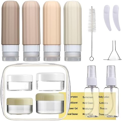 Mrsdry 16 Pack Travel Bottles Set for Toiletries, Leakproof Travel Containers for Toiletries TSA Approved Silicone Travel Accessories Squeezable Refillable 3oz for Shampoo Conditioner Lotion - Image 2