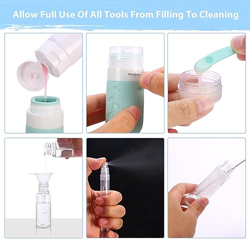 20 Pack Travel Bottles Set for Toiletries, GUTENT Leak-Proof & TSA Approved Travel Size Containers for Shampoo Conditioner Lotion Body Wash Perfume or Other Liquids (BPA Free) - Image 6