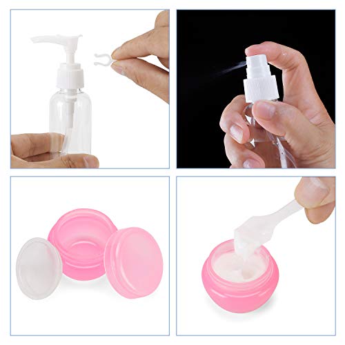 Beveetio Travel Bottles TSA Approved 15 Pack,2.9oz Silicone Refillable Size Containers, BPA Free Travel Tubes Toiletries for Cosmetic Shampoo Cream Conditioner Lotion Soap - Image 5