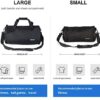 Large Sports Gym Bag for Men Women,Travel Duffel bag with Shoes Compartment & Wet Pocket,Overnight Tote Bag Workout Bags for Gym Waterproof,Black - Image 7