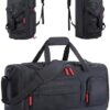 Gym Bag for Women & Men, BAGSMART 35L Sports Travel Duffel Bag with Shoe Compartment，Anti-Theft Carry On Weekend Bag for Airplane, Water Resistant Workout Overnight Backpack for Travel Gym - Image 2